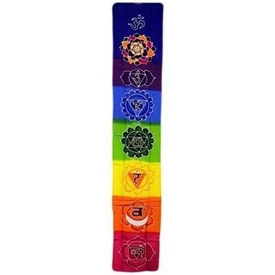 Bwax-13 - Chakra Drop Banner - Arcobaleno 183x35cm - Venduto in 1x unità/i per esterno