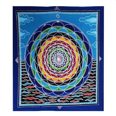 Bwax-20 - Mandala tra le nuvole 106 cm x 93 cm - Venduto in 1x unità per esterno