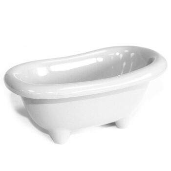 CBath-01 - Mini bain en céramique - Blanc - Vendu en 4x unité/s par extérieur 2