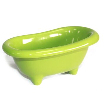 Cbath-06 - Mini baignoire en céramique - Vert - Vendu en 4x unité/s par extérieur 4