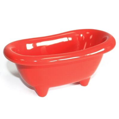 Cbath-10 - Mini baignoire en céramique - Rouge coquelicot - Vendu en 4x unité/s par extérieur