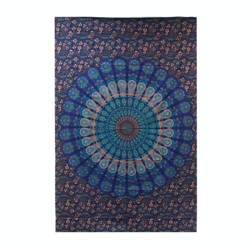 CBWH-02 - Single Cotton Bedspread + Wall Hanging - Classic Mandala - Sold in 1x unit/s per outer