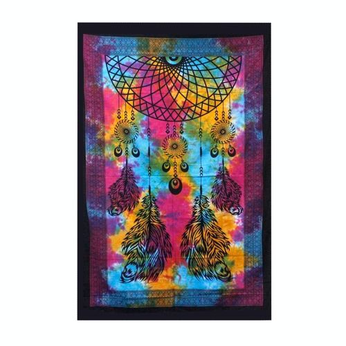 CBWH-04 - Single Cotton Bedspread Wall Hanging - Dreamcatcher - Sold in 1x unit/s per outer