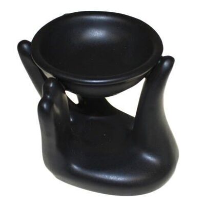 CDes-02 - Helping Hand Oil Burner - Black - Sold in 4x unit/s per outer