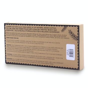CEyeP-05 - Oreiller pour les yeux en coton naturel lavande et Juco dans une boîte cadeau - Paresseux paresseux - Vendu en 1x unité/s par extérieur 2