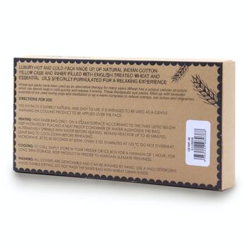 CEyeP-06 - Oreiller pour les yeux en coton naturel lavande et Juco dans une boîte cadeau - Illusion - Vendu en 1x unité/s par extérieur 2