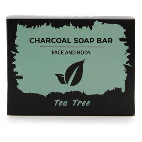 CHSB-04 - Charcoal Soap 85g - Tea Tree - Sold in 5x unit/s per outer
