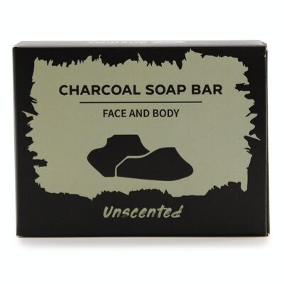 CHSB-06 - Charcoal Soap 85g - Unscented - Sold in 5x unit/s per outer