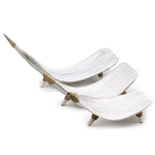 CLFB-02 - Coconut Leaf Fruit Bowl Set - Whitewash - Sold in 1x unit/s per outer