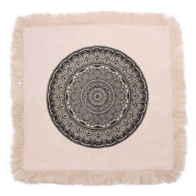 CMC-01 - Traditional Mandala Cushion Covers - 60x60cm - black - Sold in 4x unit/s per outer