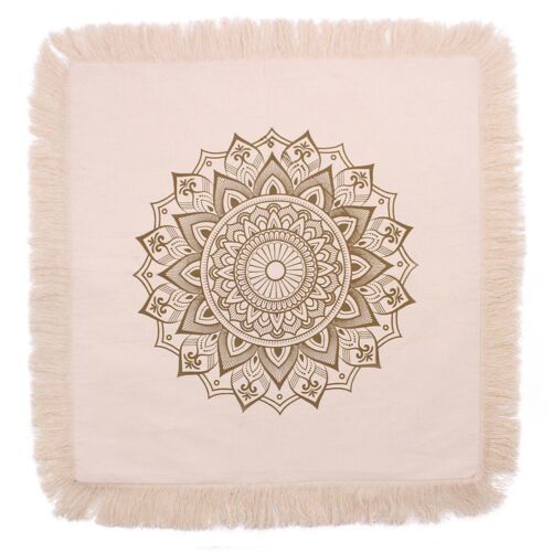 CMC-02 - Lotus Mandala Cushion Covers - 60x60cm - bronze - Sold in 4x unit/s per outer