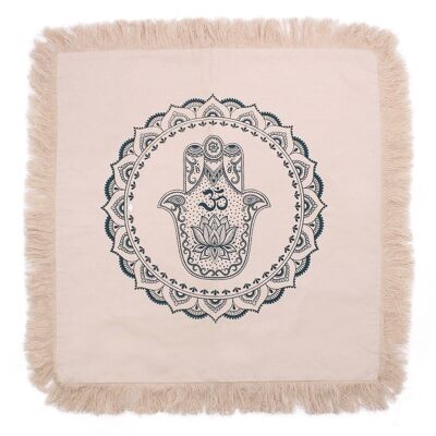 CMC-03 - Hamsa Mandala Cushion Covers - 60x60cm - green - Sold in 4x unit/s per outer