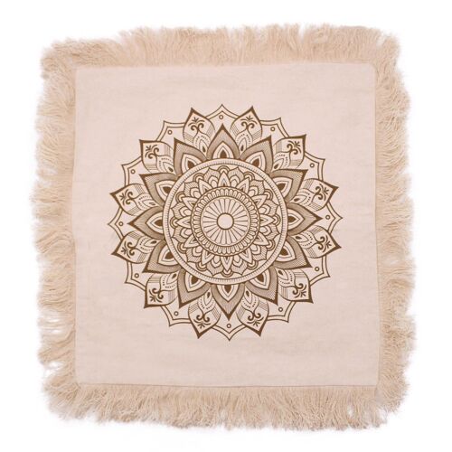 CMC-05 - Lotus Mandala Cushion Covers - 45x45cm - bronze - Sold in 4x unit/s per outer