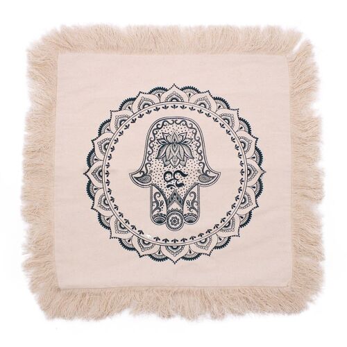 CMC-06 - Hamsa Mandala Cushion Covers - 45x45cm - green - Sold in 4x unit/s per outer