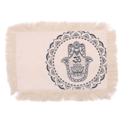 CMC-09 - Housses de Coussin Hamsa Mandala - 30x50cm - vert - Vendu en 4x unité/s par extérieur