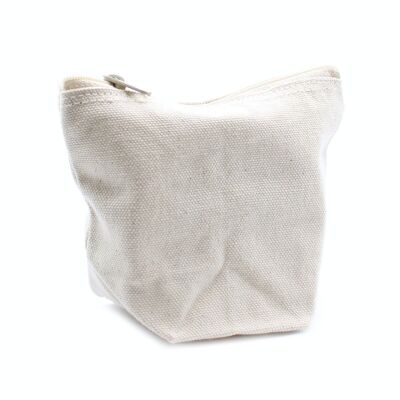 CotTB-07 - Natural Cotton Toiletry Bag 10 oz - Mini Pouch - Sold in 12x unit/s per outer