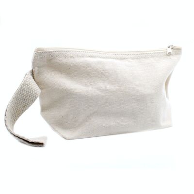 CotTB-09 - Natural Cotton Toiletry Bag 10 oz - Hand Holder - Sold in 6x unit/s per outer