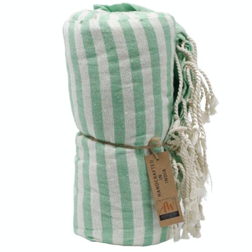 CPT-05 - Cotton Pareo Towel - 100x180 cm - Picnick Green - Sold in 1x unit/s per outer