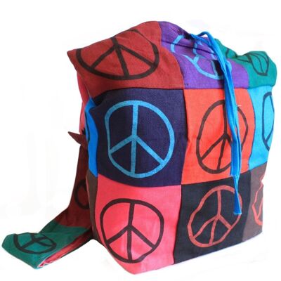 CSB-01 - Cotton Patch Sling Bags - Peace - Sold in 1x unit/s per outer