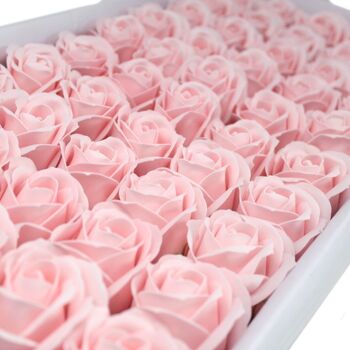 CSFH-07 - Fleurs de savon artisanales - Med Rose - Rose - Vendu en 50x unité/s par extérieur 6
