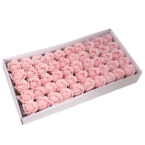 CSFH-07 - Craft Soap Flowers - Med Rose - Pink - Sold in 50x unit/s per outer