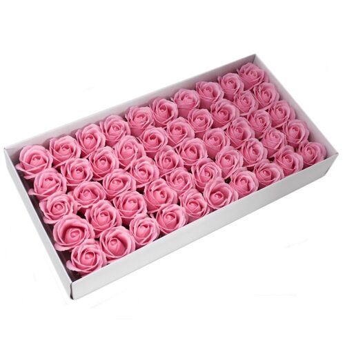 CSFH-08 - Craft Soap Flowers - Med Rose - Blush - Sold in 50x unit/s per outer