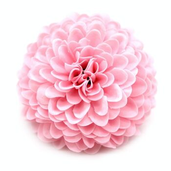 CSFH-64 - Fleur de Savon Artisanal - Petit Chrysanthème - Rose Clair - Vendu en 28x unité/s par extérieur 6