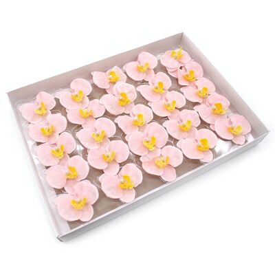 CSFH-74 - Fleur de Savon Artisanal - Orchidée - Rose - Vendu en 25x unité/s par extérieur