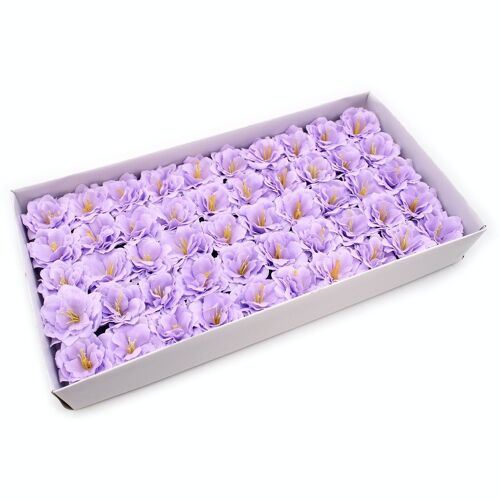CSFH-83 - Craft Soap Flower - Small Peony - Purple - Sold in 50x unit/s per outer