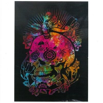 CWA-10 - Cotton Wall Art - Day of the Dead Skull - Sold in 1x unit/s per outer