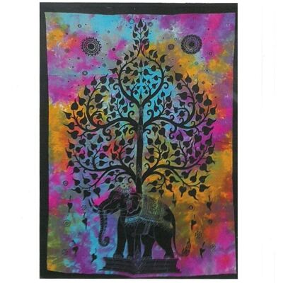 CWA-11 - Cotton Wall Art - Elephant Tree - Sold in 1x unit/s per outer