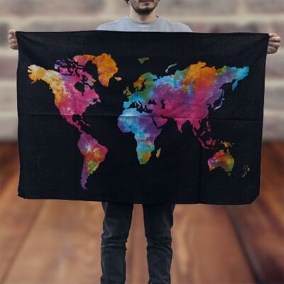 CWA-19 - Cotton Wall Art - World - Sold in 1x unit/s per outer