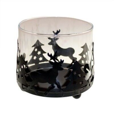 CXPT-02 - Classic Xmas Candle Pot - Clear - Sold in 6x unit/s per outer