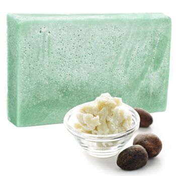 DBSoap-05 - Pain de savon de luxe double beurre - Huiles de menthe - Vendu en 1x unité/s par extérieur 1