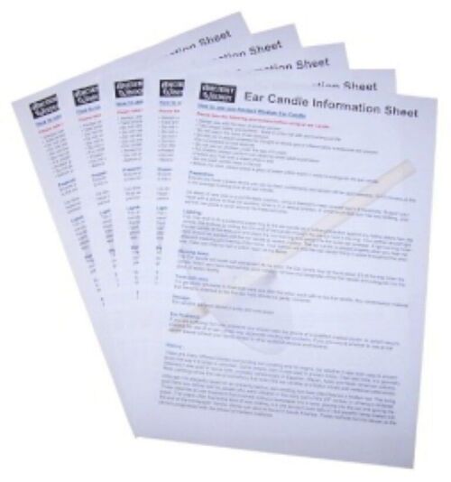 EarC-05 - Ear Candle Leaflets - Sold in 100x unit/s per outer