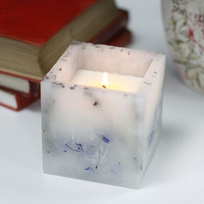 EGC-02 - Enchanted Candle - Large Square - Lavender - Sold in 1x unit/s per outer