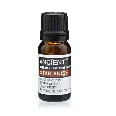 EO-60 - 10 ml Aniseed China Star (Star Anise) - Sold in 1x unit/s per outer