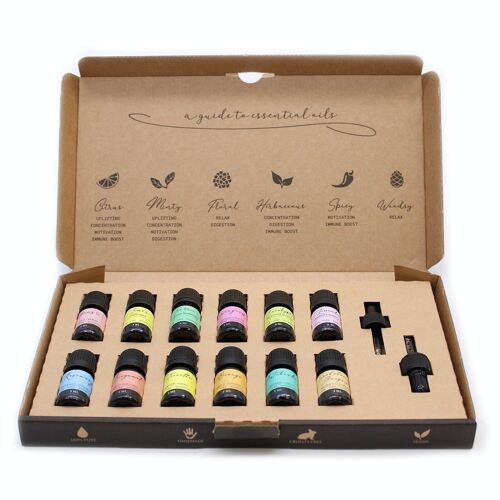 EOSet-02 - Aromatherapy Essential Oil Set - The Top 12 - Sold in 1x unit/s per outer