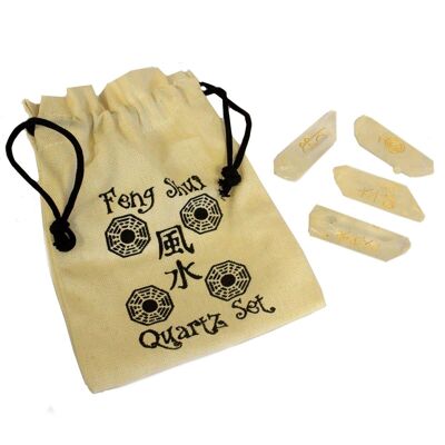 EPS-03 - Fengshui Quatra-Set Natural Quartz - Sold in 1x unit/s per outer