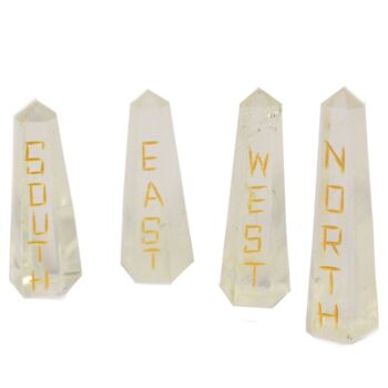 EPS-04 - Points of the Compass Quartz Stone Set - Vendu en 1x unité/s par extérieur 1