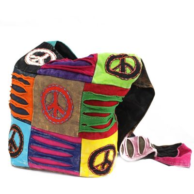 ETB-03 - Ethnic Sling Bag - Sand / Peace - Sold in 1x unit/s per outer