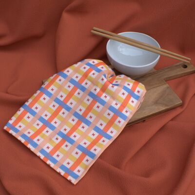 Tea towel in gingham Vimala print