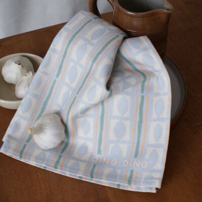 Tea towel in Powder Blue Cotton