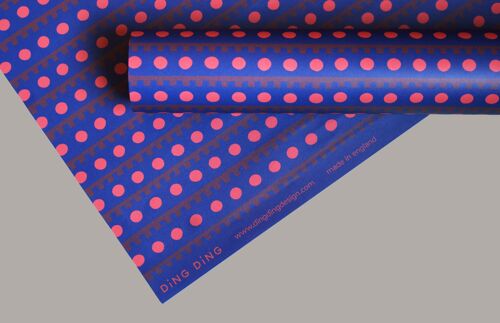 Navy dot paper