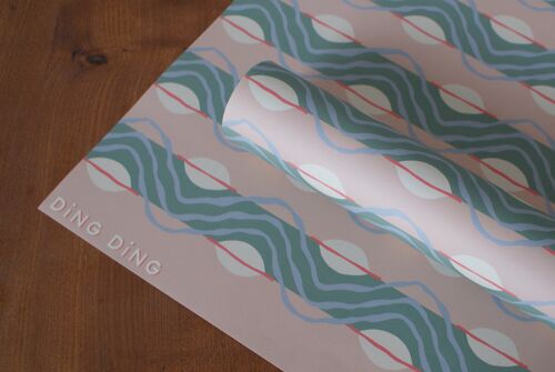 Wave Pattern wrapping paper