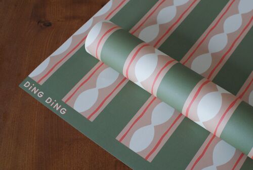 Striped Pattern Christmas wrapping paper