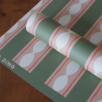 Striped Pattern Christmas wrapping paper