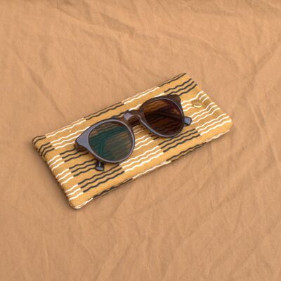 Glasses/Sunglasses case in Sludge Kelmscott print
