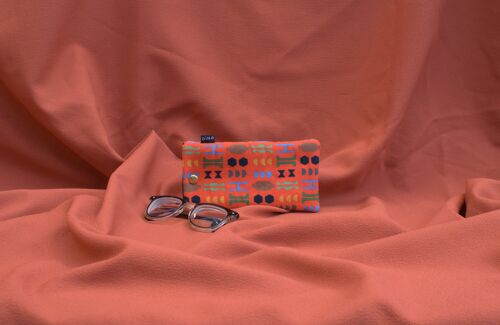 Glasses/Sunglasses case in Red Raja print