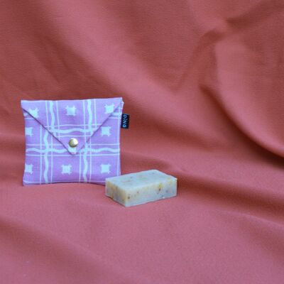 Soap pouch in Lilac Shanti print